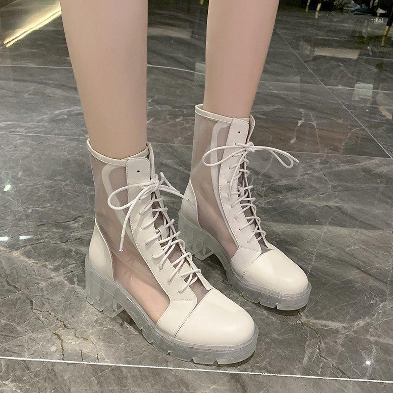 

Shoes White Mid-Calf Boots Booties Ladies Luxury Designer Boots-women Lace Up Round Toe Low Mid Calf Fashion High Heel Lolita Ro1