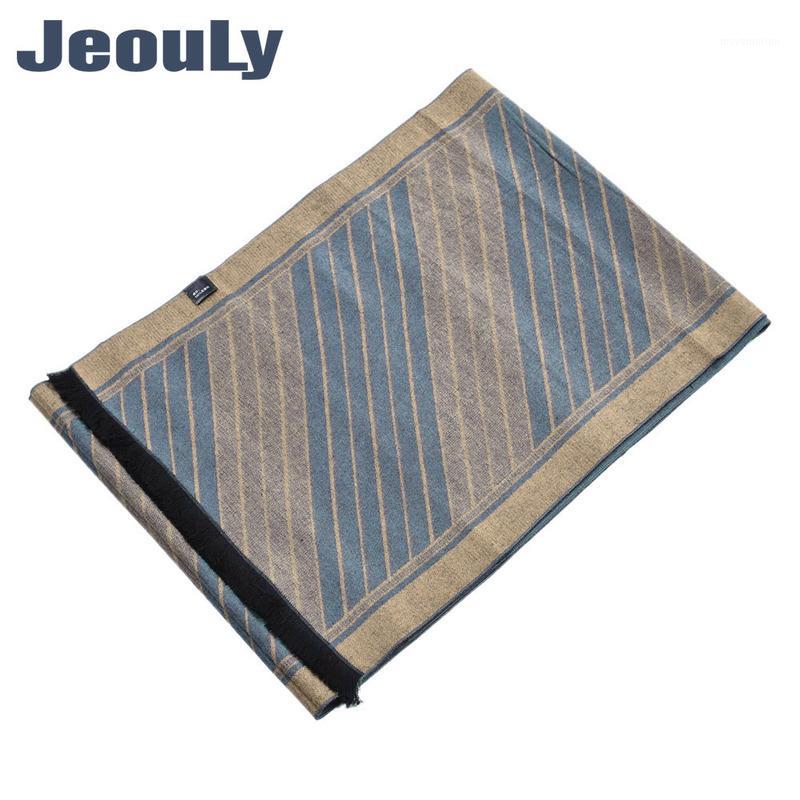 

2020 new scarf male model of double-sided woven twill tassel scarf collar men in the fall and winter of han edition1