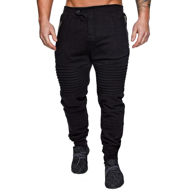 

Mens Joggers Casual Pants Fitness Men Sportswear Tracksuit Bottoms Skinny Sweatpants Trousers Gyms Jogger Track Pants, Black
