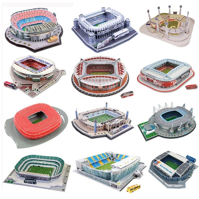 

3D Three-dimensional Puzzle Football Soccer Field Puzzle DIY Toy Gift for Children Adult Kids Puzzle Toys Y200413