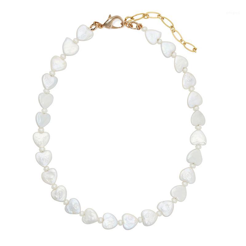 

Chokers White Natural Stone Necklace Delicate Small Pearl Beaded Trendy Accessories Fashionable Valentines Day Gift For Girls 2021 1