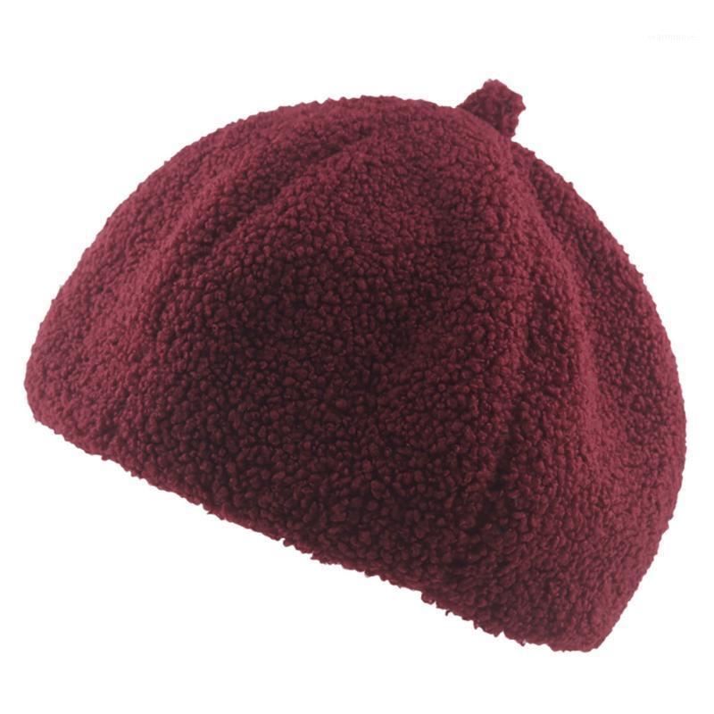 

Fashion Autumn And Winter Bonnet For Woman Pumpkin Painter Hat Millinery Wool Vintage Color Keep Warm Caps Beret Gorro Mujer1, Black