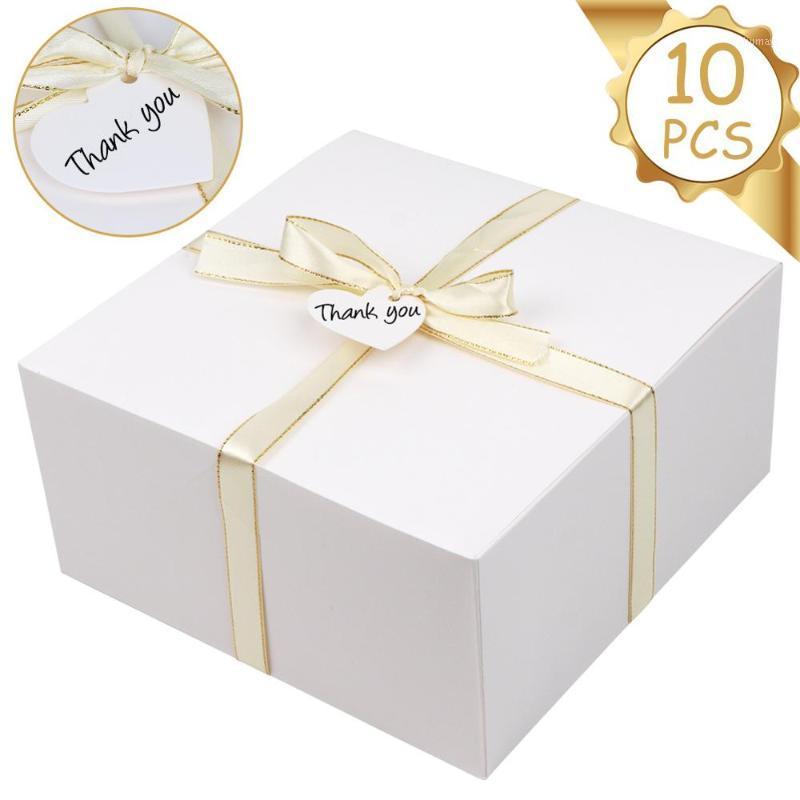 

OurWarm Gift Boxes 4L Large Gift Box with Lid White Kraft Paper Box for Events, Cupcake Boxes1