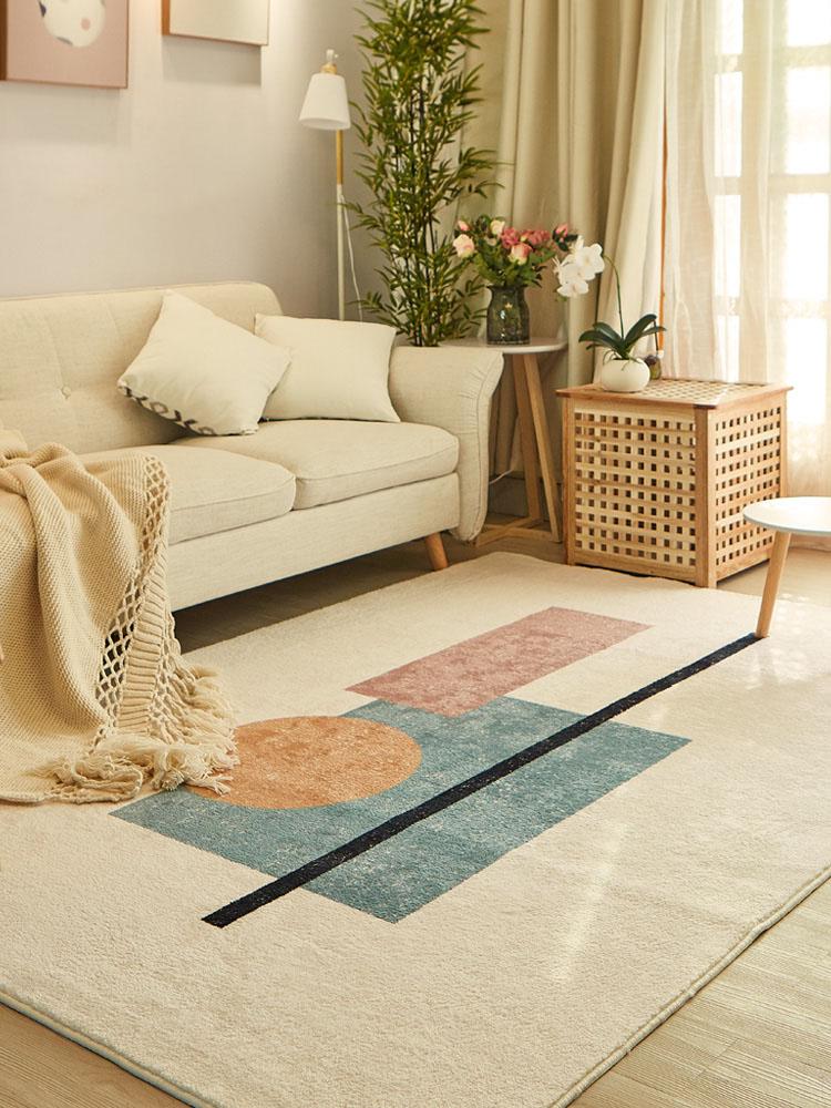 

Simple Minimalist Nordic Carpet Lamb Velvet Soft Carpets For The Modern Living Room Bedroom Rugs Anti-skid Kid Play Mat Girls