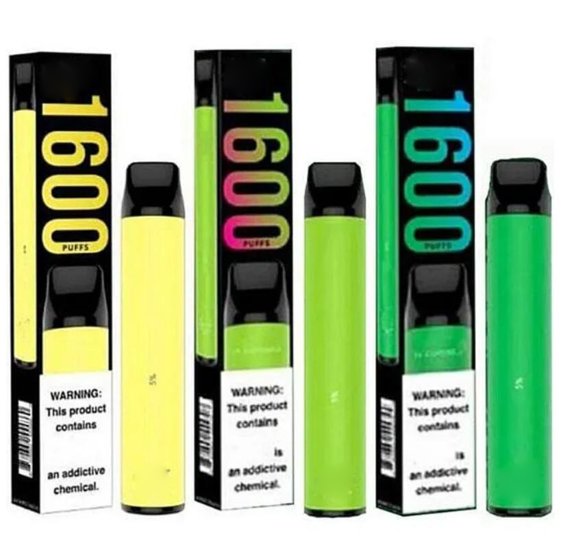

E cigarette Puff Disposable Vape bar XXL 1600 Pre Filled Pods vapes Cartridge