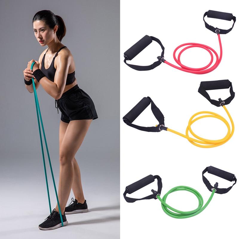 

150cm Yoga Pull Rope Resistance Bands Fitness Gum Elastic Bands Fitness Equipment Rubber Expander Workout Exercise Training Band