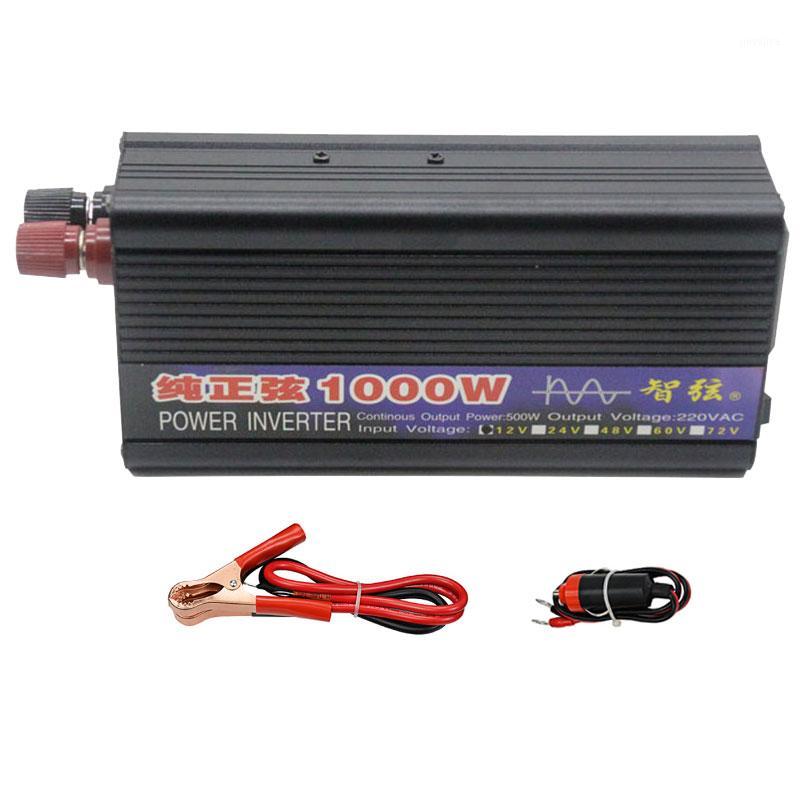 

ZHIXIAN pure sine wave inverter DC12V/24V to AC220V 50HZ/60HZ 1000W car home solar power converter1