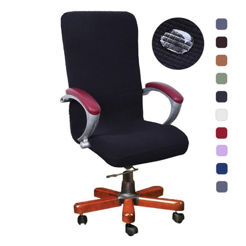

New 9 Colors Modern Spandex Computer Chair Cover 100% Polyester Elastic Fabric Office Chair Cover Easy Washable Removeable