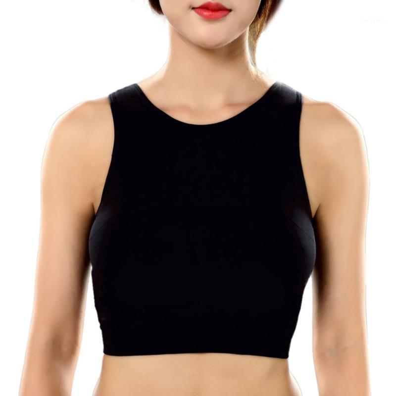 

Hot! Women Sport Bra Top Black Underwear Mesh Tank Female Vest Solid Gym Tops Yoga Fitness Sports Padded Seamless Push up Cotton1