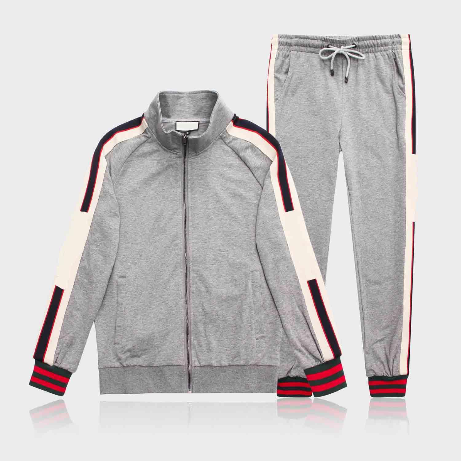 

008SS year sportswear jacket suit fashion running sportswear Medusa men's sports suit letter printing clothing tracksuit sports