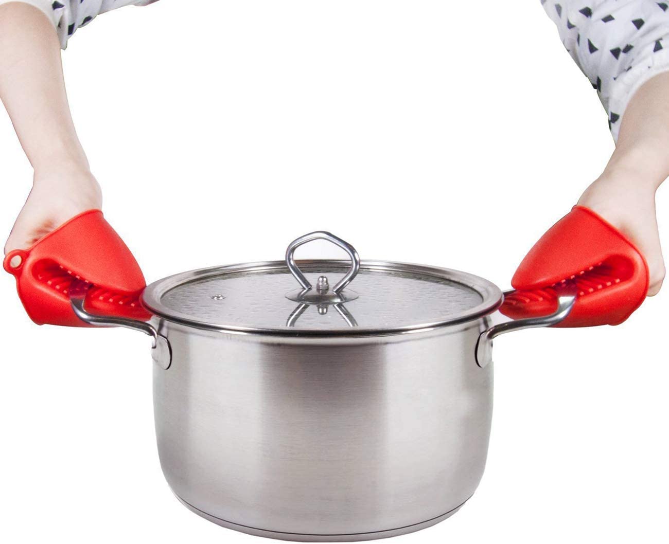 

Home Mini Oven Mitts Silicone Heat Resistant Cooking Pinch Mitts Finger Protector Pot Holder for Kitchen Cooking Baking home tools