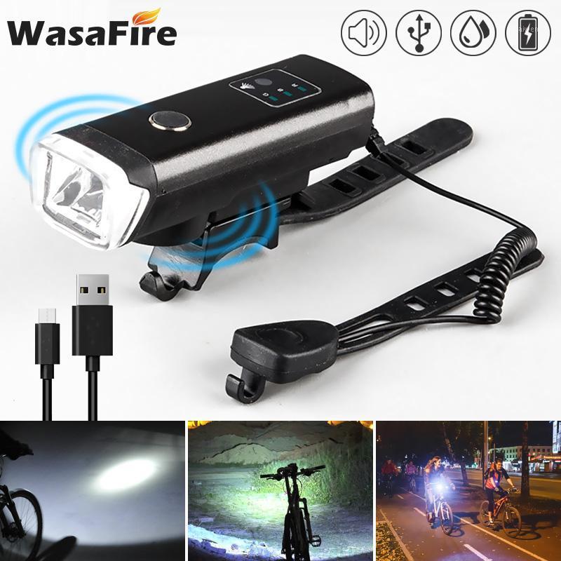 

Bicycle Light Bike Front Headlight 350 Lumen Warning LED Sensor Light 1200mAh USB MTB Cycling Lamp Accessories1