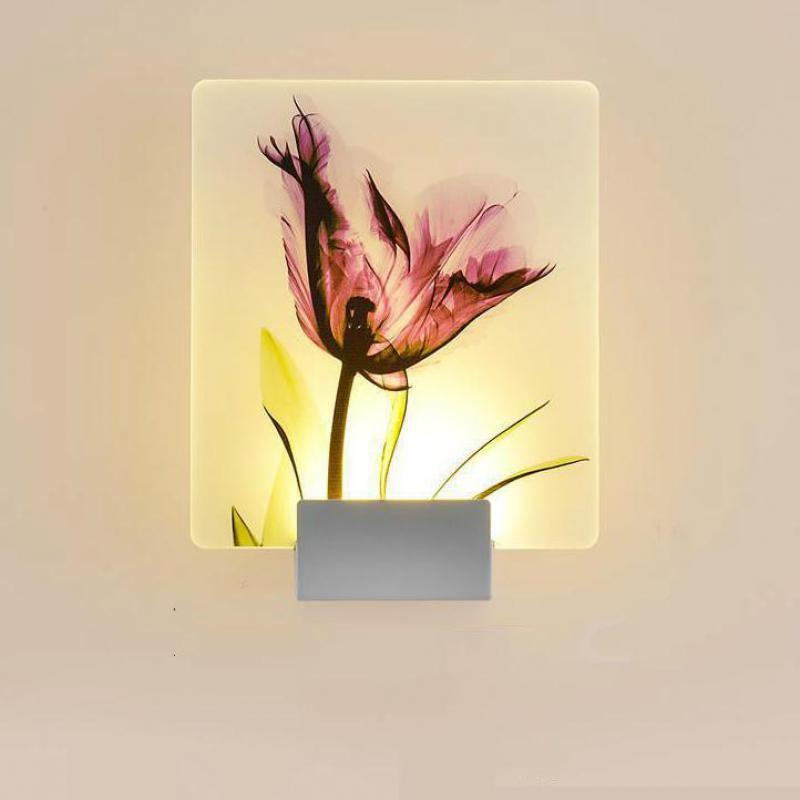 

Led Modern Bedroom Wall Lamp Children's Wedding Room Wall Lights For Home Acrylic Loft Luminarias De Interior