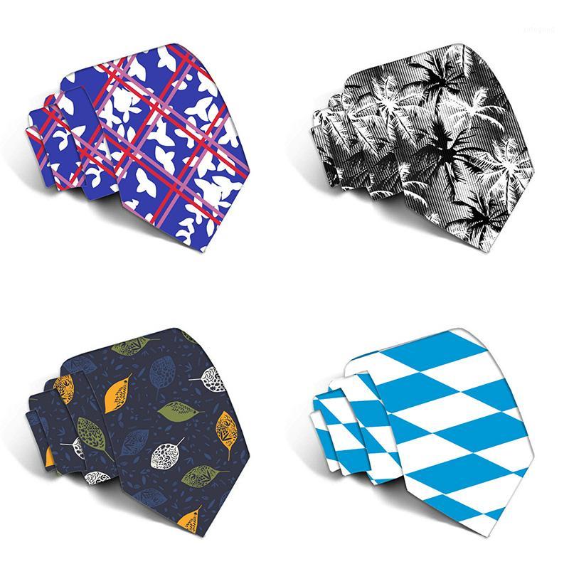 

Neck Ties Classic Men Tie Plaid 8cm Printed For Formal Wear Business Suit Wedding Party Gravatas 5LD111