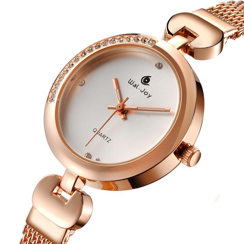 

WJ-9002 Wal-Joy Luxury Bracelet Quartz Women Watches Fashion Rose Gold Watch Ladies Wristwatch Female Clock saati1