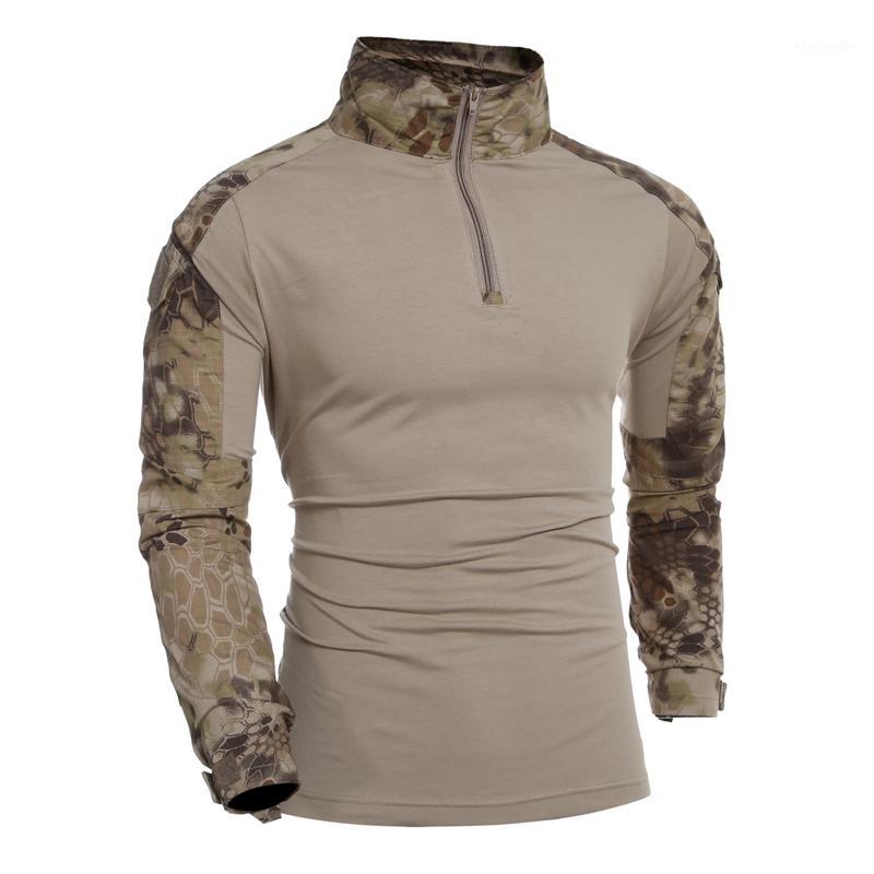 

Kryptek Highlander Camouflage Tactical T Shirt Army BDU Shirt Men Long Sleeve Quick Dry Hiking Hunting Shirts1, As pic