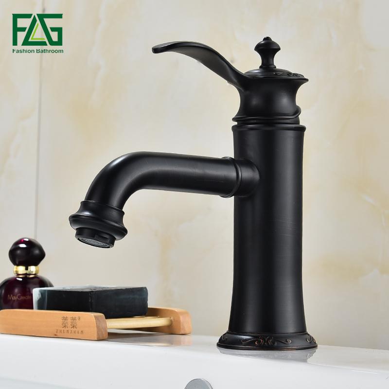 

Basin Faucets Brass Oil Rubbed Bronze Bathroom Faucets Bathroom Sink Faucet Countertop Deck Hot Cold Mxier Water Taps