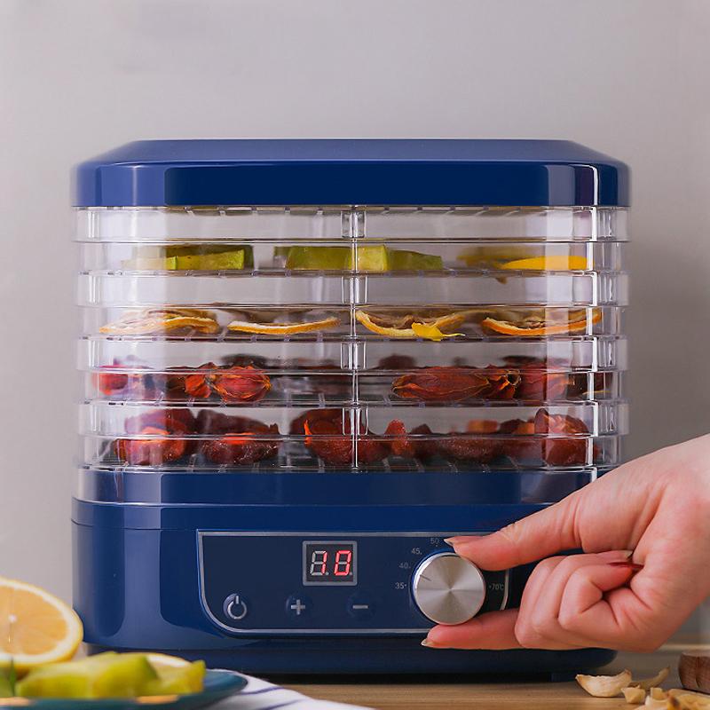 

Dehydrator Dryer for Home 5 Trays MINI Fruit Vegetables Pet Meat Dried Fruit Machine