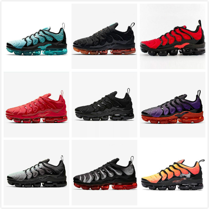 

2021 TN Plus Mens Running Shoes Pink Sea Triple Black White Red Voltage Purple USA Lemon Lime Bumblebee Be True Trainers Sports Sneakers