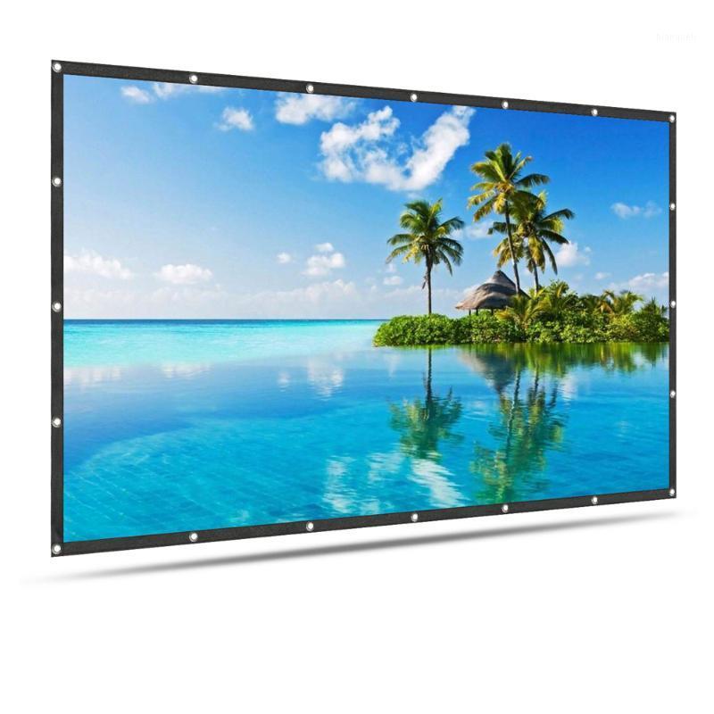 

Foldable Projector Screen 100 inch HD PVC Fabric Portable Projection Screen for Office Home Theater Outdoor Movie Cinema1