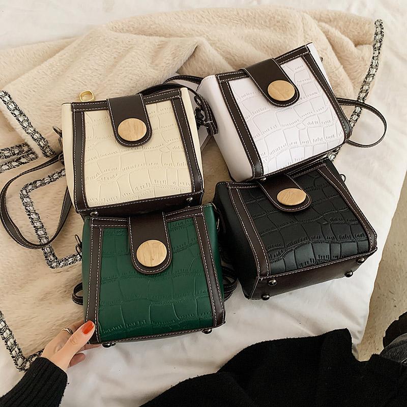 

Fashion Luxury Women Serpentine Shoulder Bag Lady Leather Chains Messenger Handbag Tote Beige Shopping Tote Female Bucket Bagss