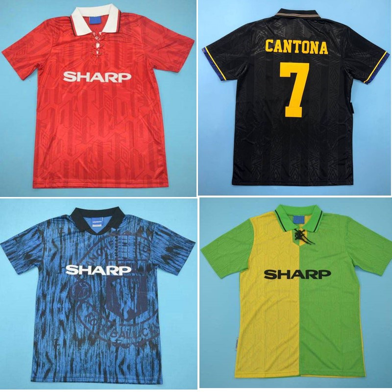 

1994 MAN UT Retro Jersey 92 93 94 Cantona Giggs Paul Scholes Roy Keane Beckham Soccer jerseys 1992 1993 Giggs Football Shirt, Manchesterunited1994home
