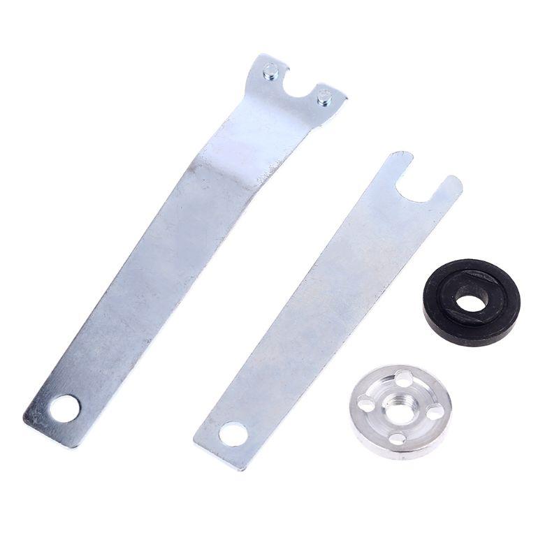 

4pcs 10cm Metal Grinder Wrench Spanner Lock Nut Flange Angle Wrench Spanner Tool PXPD