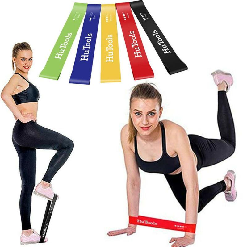 

New Yoga Belts Set Resistance Bands Loop Set 5 Legs Exercise Workout CrossFit Fitness Yoga Booty Letter Print Stretch 2020, Red