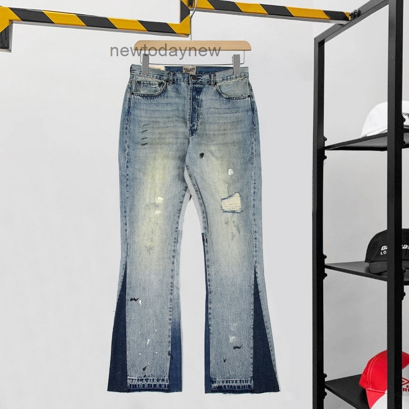 

gallerydept ins printed mens men jeans Hip hop high street fashion new loose leisure horn sports pants for and wo wo, Light blue