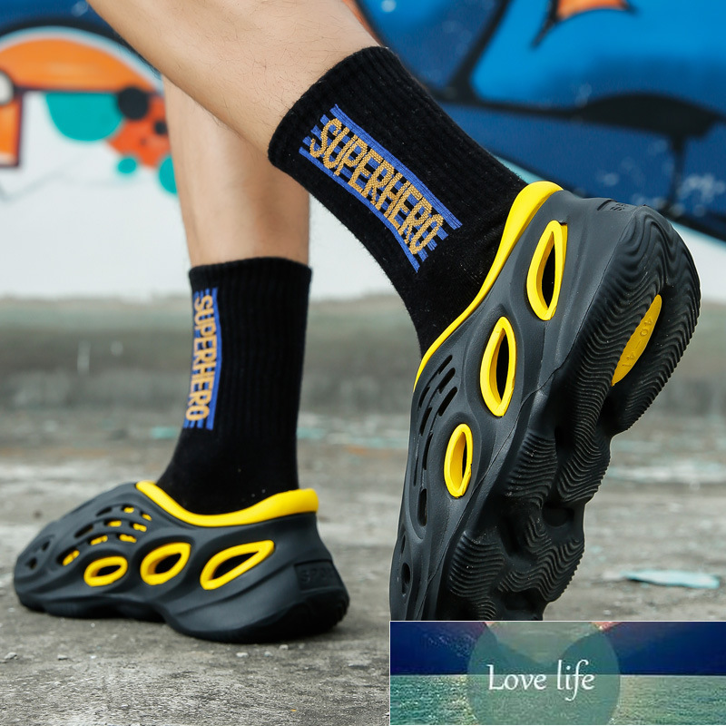 

Large Size Hole Shoes Women's Outer Wear Thick Bottom Soft Work New Beach Slippers Men's Physical Store Wholesale, As pic