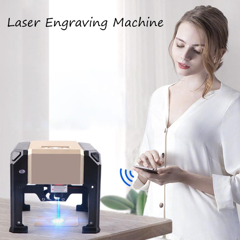 

3000mw CNC Laser Engraver DIY Logo Mark Printer Cutter Laser Engraving Machine Woodworking 80x80mm Engraving Range 3W Mini