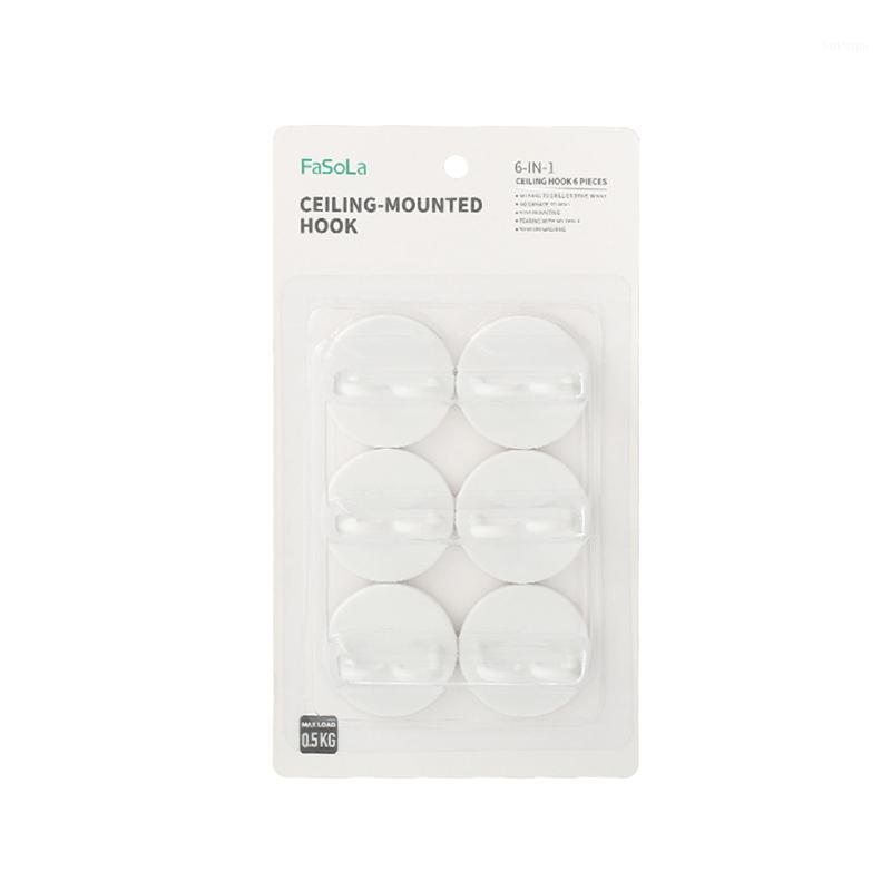 

6PCS Overhead Hooks Nail Free Traceless Clothes Hangers Towel Robe Hangers For Closet Cabinet Bathroom Kitchen Garage1