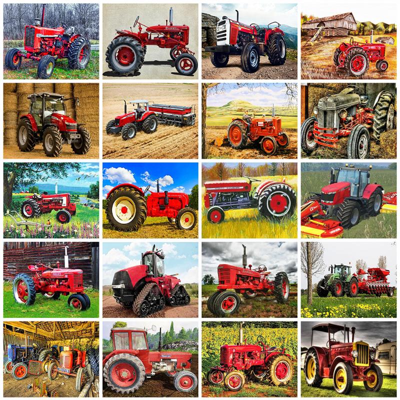 

Evershine Full Square Diamond Painting Tractor 5D DIY Diamond Embroidery Sale Picture Of Rhinestone Mosaic Home Decor