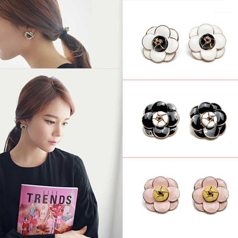 

High quality camellia earrings Small fragrance fashion flower woman party earring1