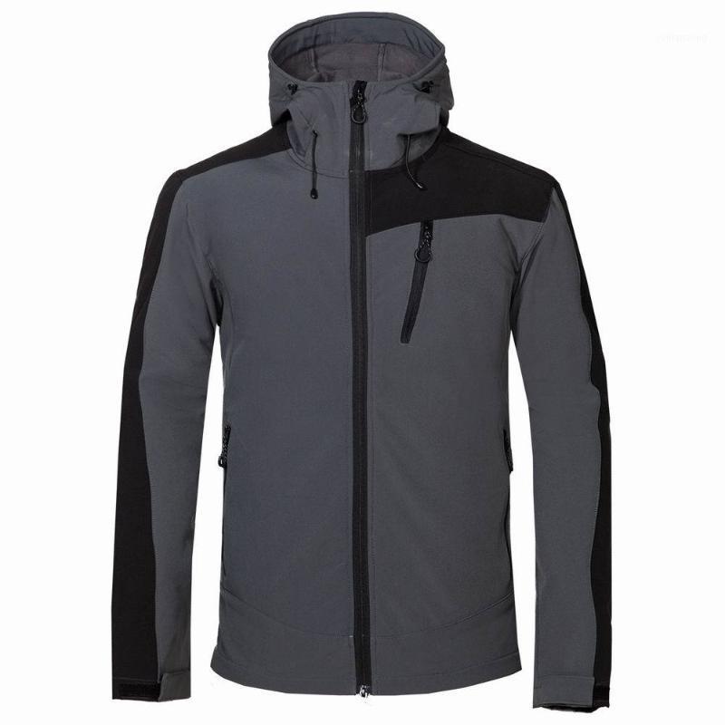 

New light version custom LOGO men' outdoor camping mountaineering jacket soft shell clothing1, Black