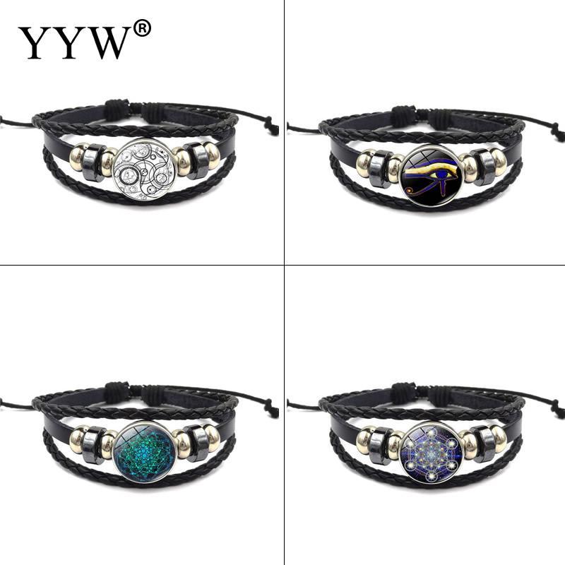 

new fashion bracelet for women double leather multi-layer geometry Charm bracelet factory price for female jewelry wholesale