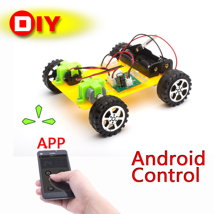 

DIY Plastic Model Kit Mobile Phone Remote Control Toy Set Kids Physics Science Experiment Assembled rc cars radio control 201202