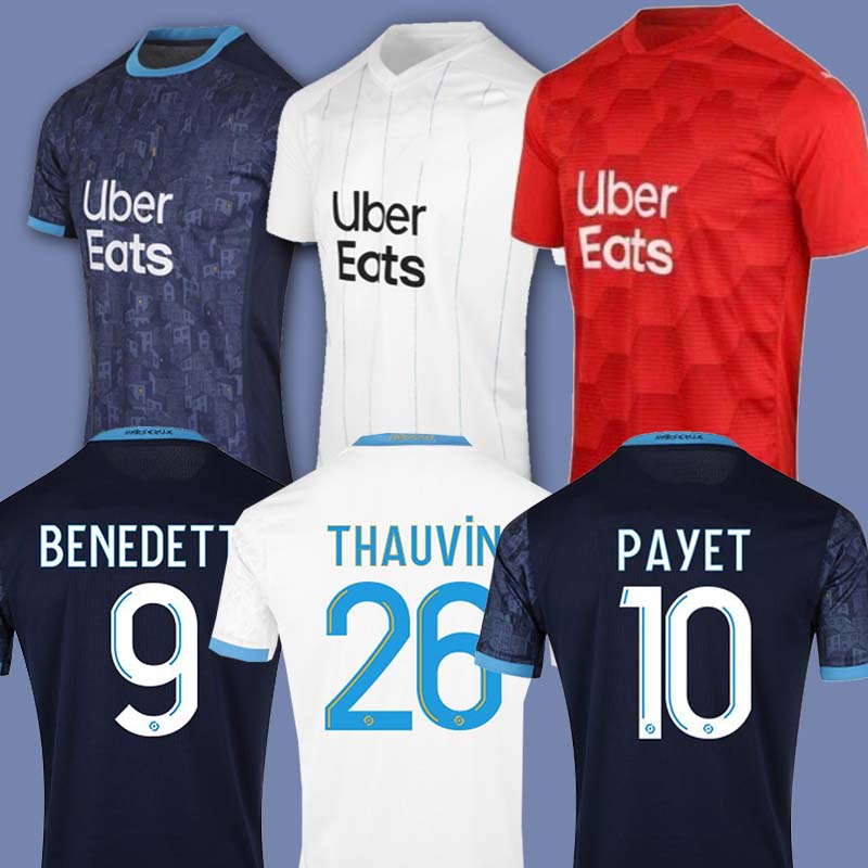 

Olympique De Marseille Maillot OM Soccer Jersey PAYET KAMARA THAUVIN LOPEZ L.GUSTAVO SANSON 2020 2021 Maillot de football shirt, Men(ma sai)