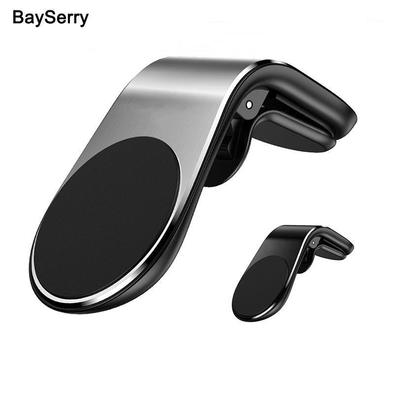 

BaySerry Universal Metal Magnetic Car Phone Holder for 11 S20 Air Vent Magnet Mount Car Phone Stand in GPS1, Black