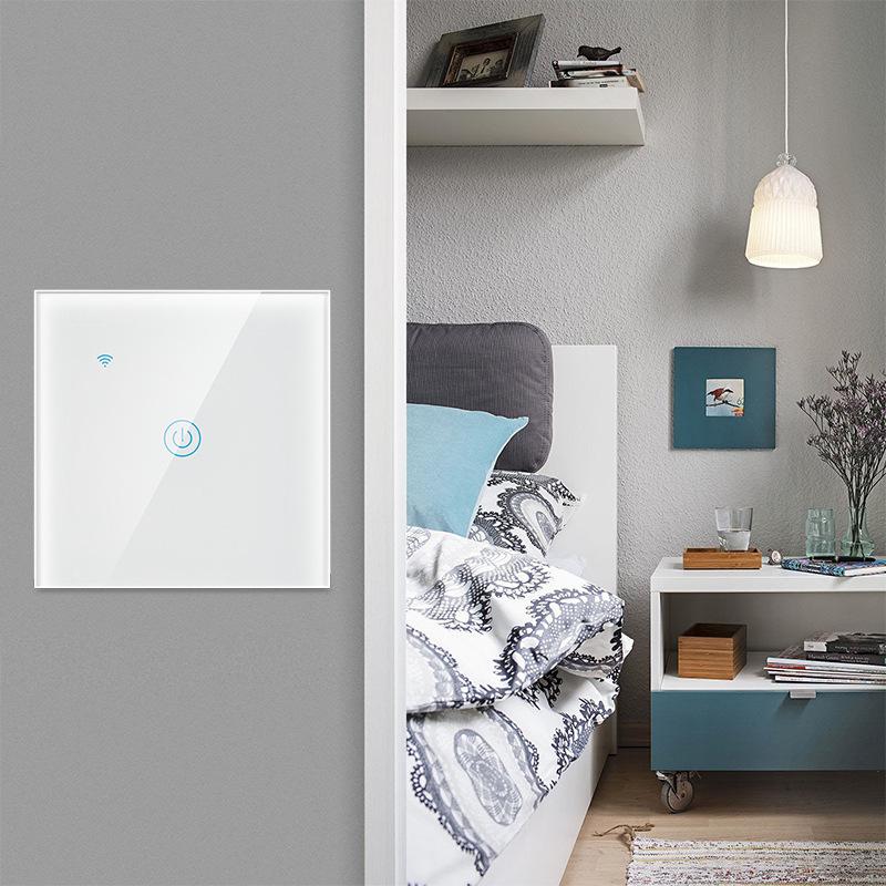 

Touch Switch Smart Light Switch Panel Wall interruptor 1/2/3 Gang Tuya wifi light switch EU Standard Work with Alexa Google Home