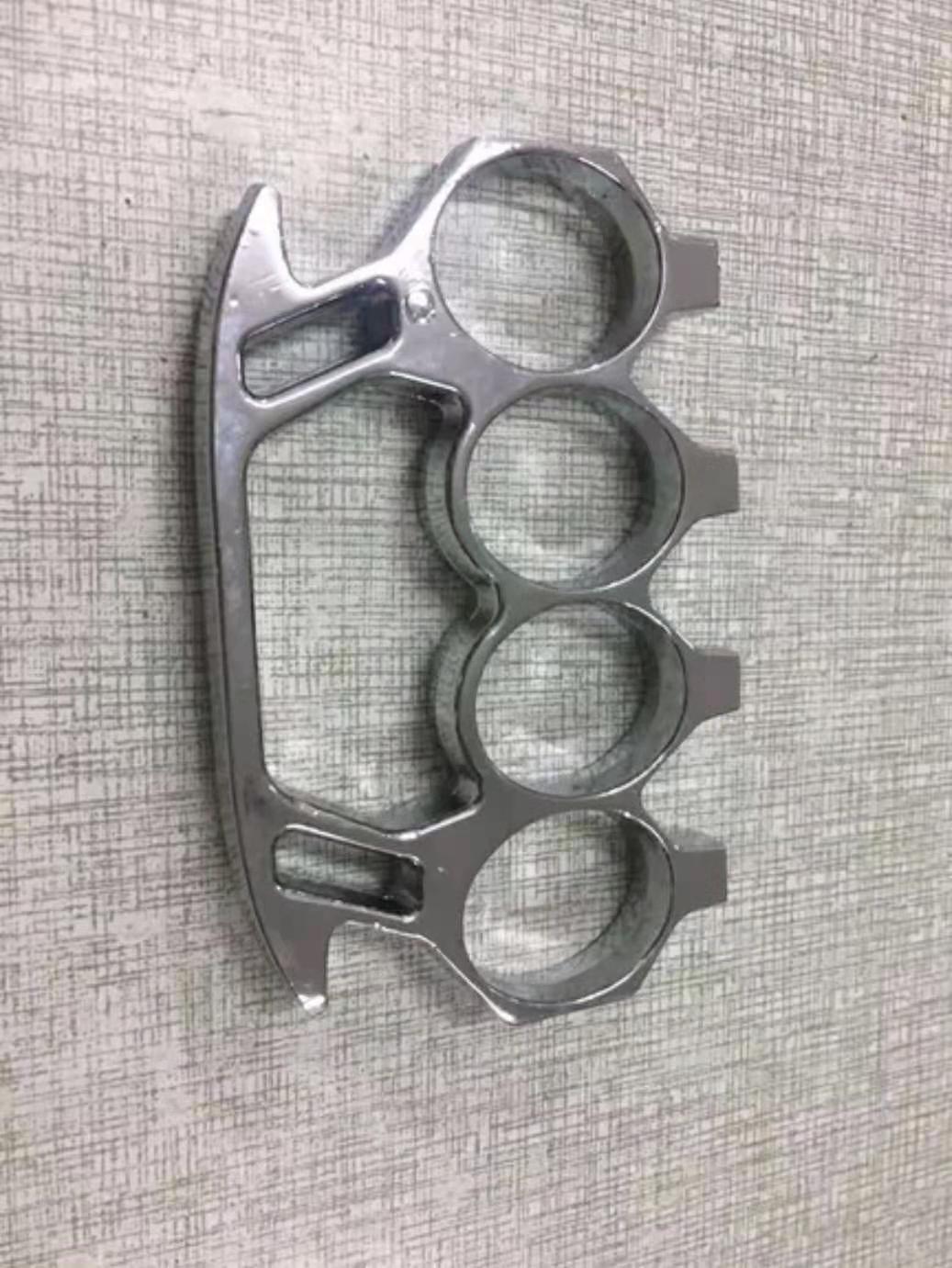 

Personalized classic cat Keychain self defense tool Keychain metal two finger cat head gift7 colors452489