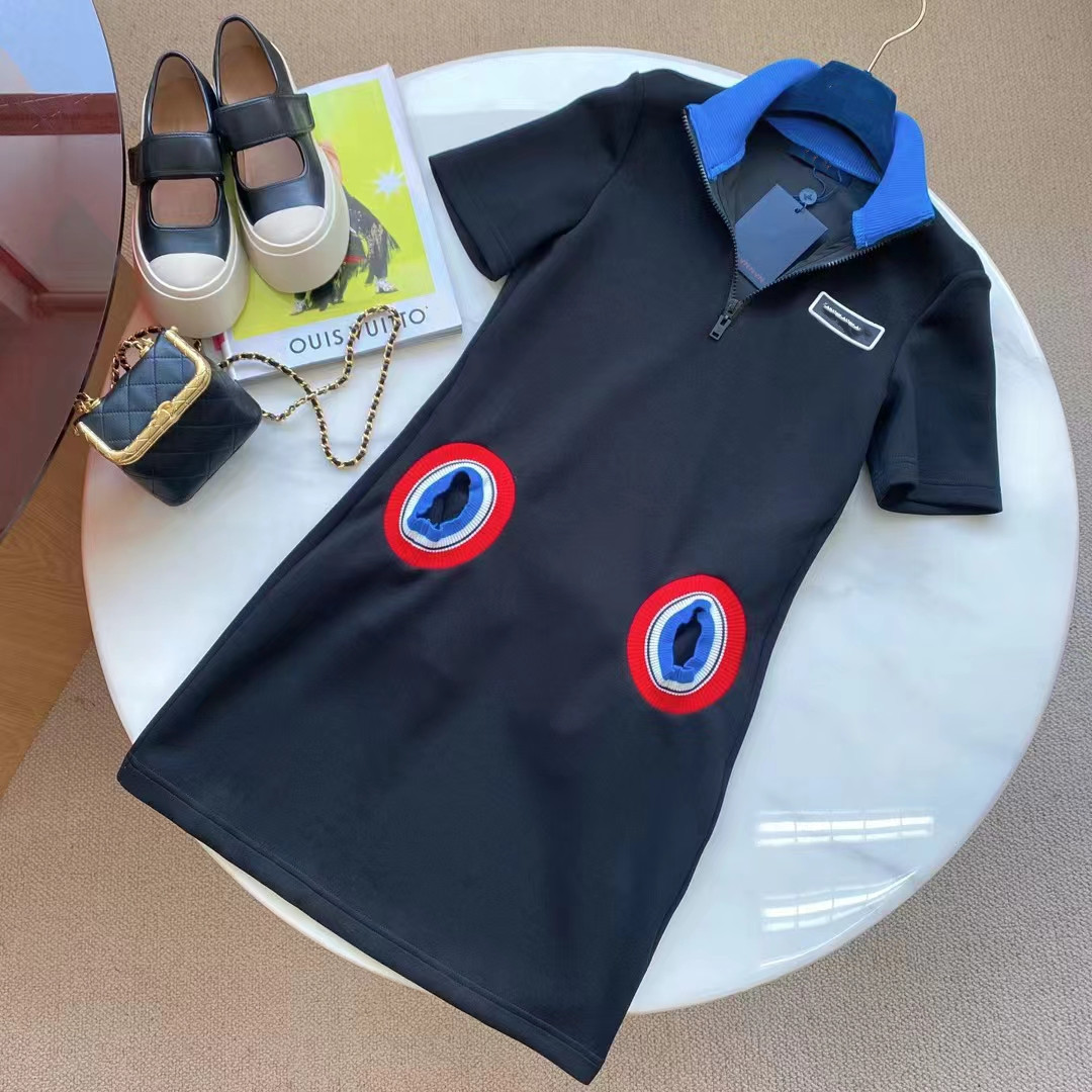 

Designer Luxury Dresses 2022 Spring Work Casual Fashion Simple Slim Dress Size SML, Black