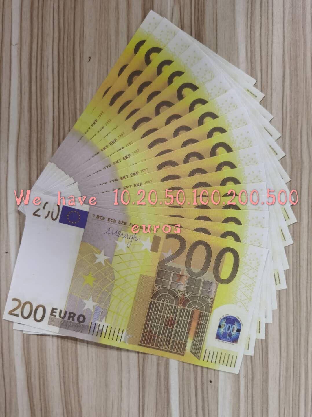 

Nightclub Most Realistic Prop Copy Bank 200Euros Movie Play Paper Money Note Business For Collection Fake 24 Bagoo