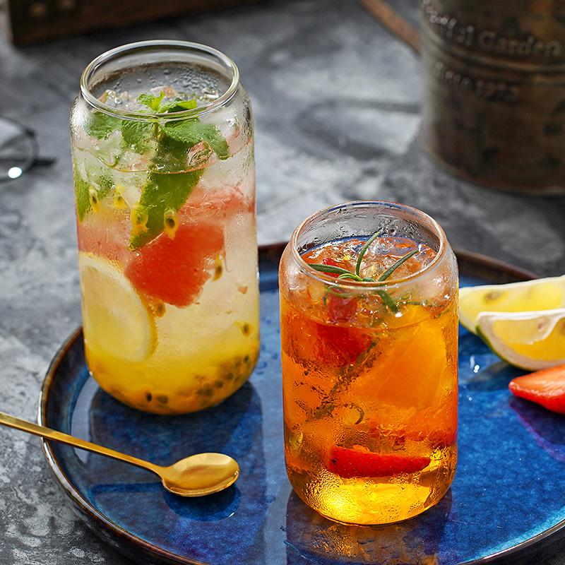 

Creative Glass Mug Soda Cola Can Shaped Glass Mug Ice Beer Cup Bar Cafe Beverage Juice Cup Heat Resistant Glasses 400ML/550ML