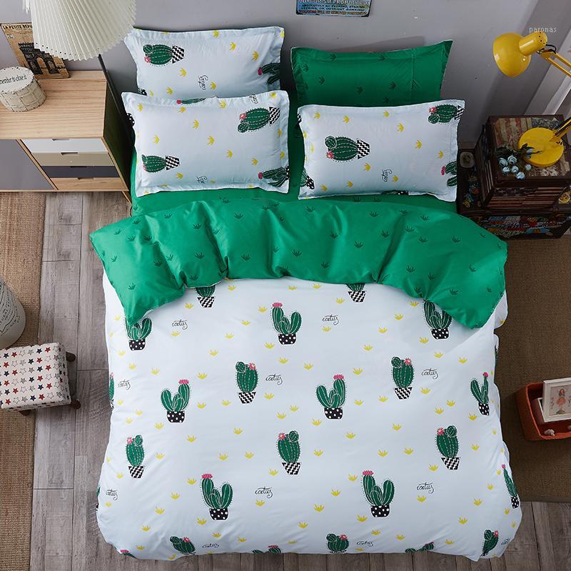 

Green sheet pillowcase & duvet cover set New Pastoral Bedding set modern bed linens 2018 autumn bedclothes 3 or 4pcs/set kid1, Yeyu