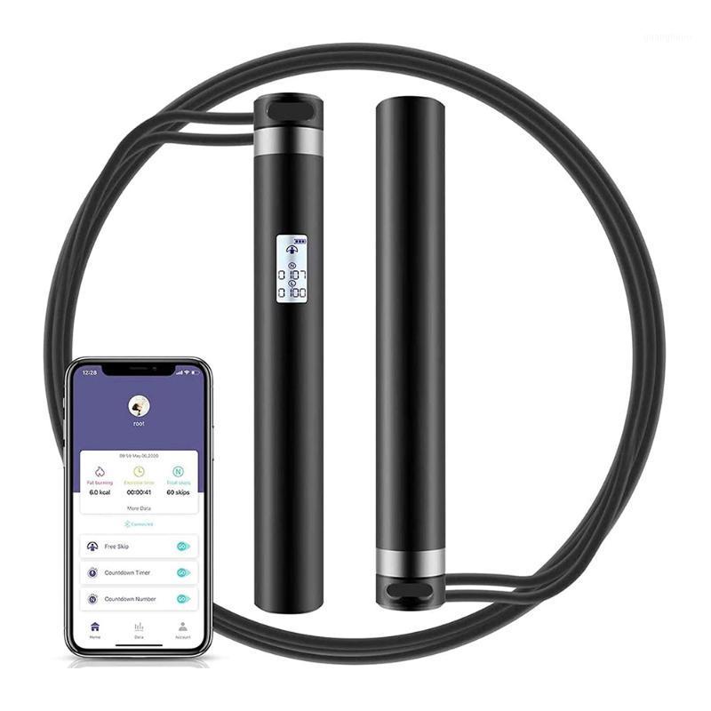

Smart Jump Rope Fitness Sport Ropes Skipping APP Bluetooth Connection USB Charging Electronic Skipping Rope with Anti-Slip Hand1