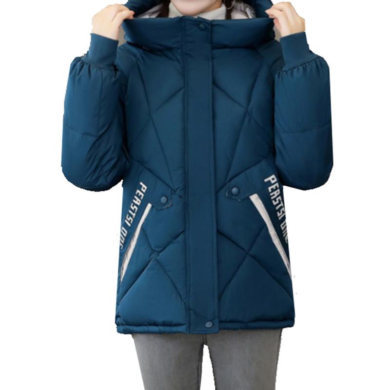 

2020 New Winter Women Jacket And Coat Fashion Warm Hooded Down Cotton Jacket Thick Down Parka Women Plus Size Cotton Outerwear, Yellow