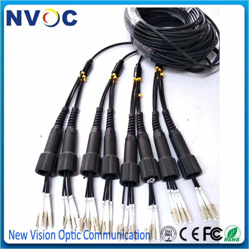 

SM,24C,G657A,Armored Black LSZH Cable,7.0mm,6pcs PDLC/UPC(24cores)-24Fibers PDLC Armored Fiber Optic Patch Cord Cable