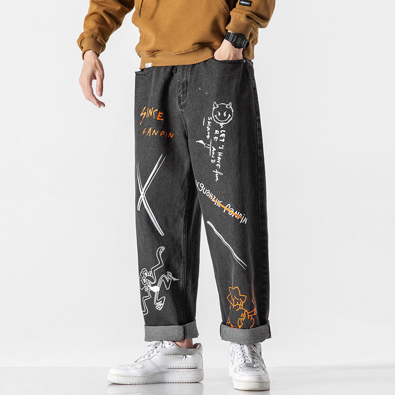 

New Hip Hop Design Brand Jeans for Men's Straight 2021 Fashion Distressed Moto Bike Vintage Jean Plus Oversize Mb4r, Gk20438 1