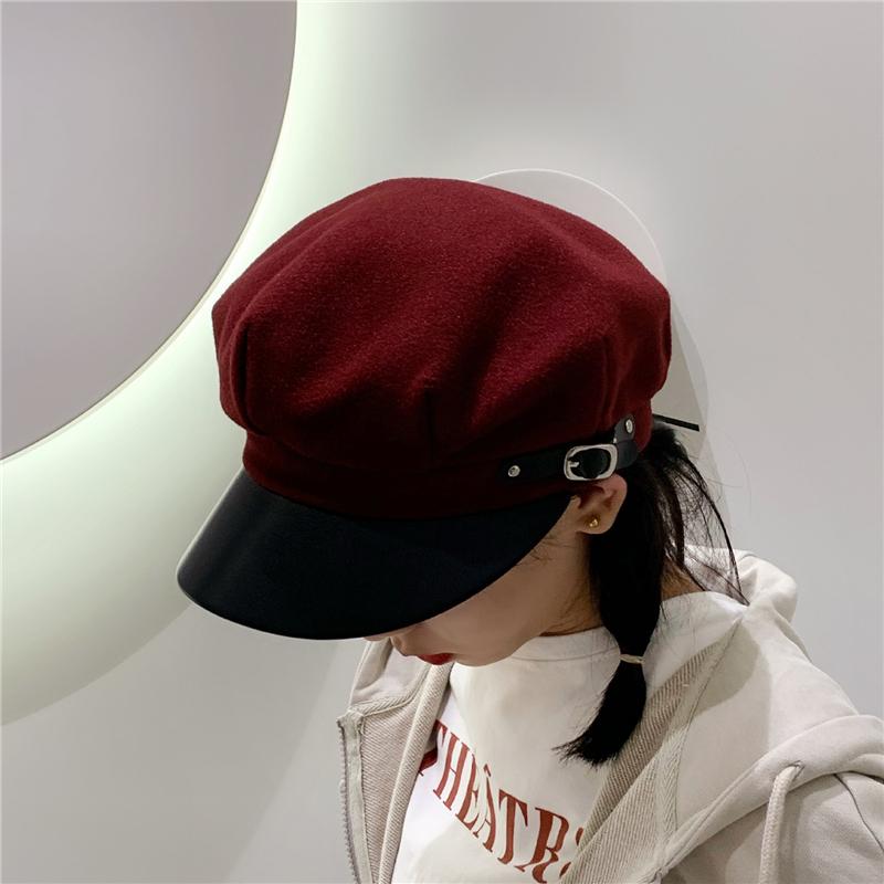 

Woolen Octagonal Hats For Women Casual Winter Autumn Hat Ladies Fashion Boinas Beret Cap Female Newsboy Gatsby Caps, Khaki